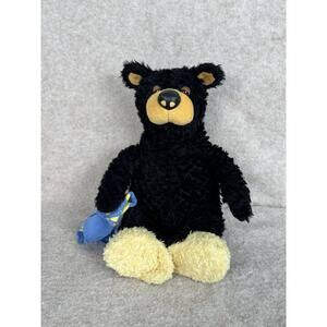 Bearfoots‎ Bear Plush Lil Joe Slippers Blanket 1996 Black Teddy Big Sky Carvers